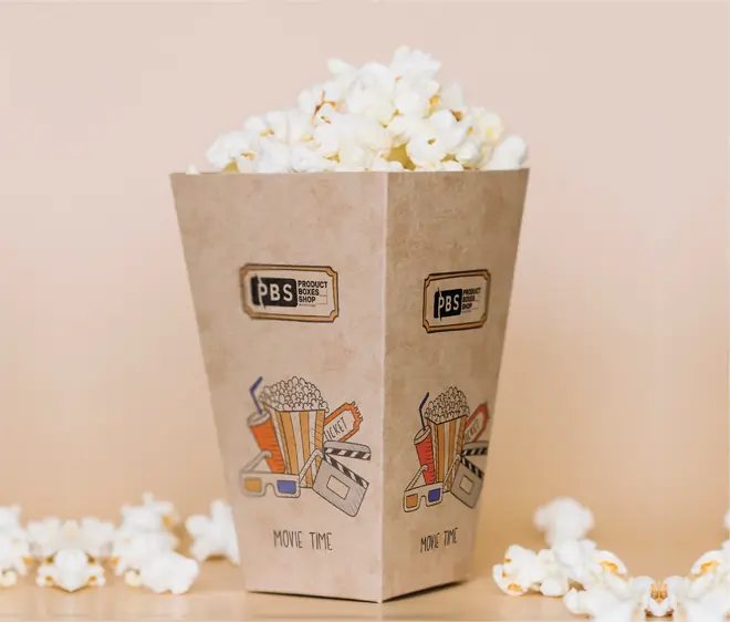 Popcorn Boxes with Logo